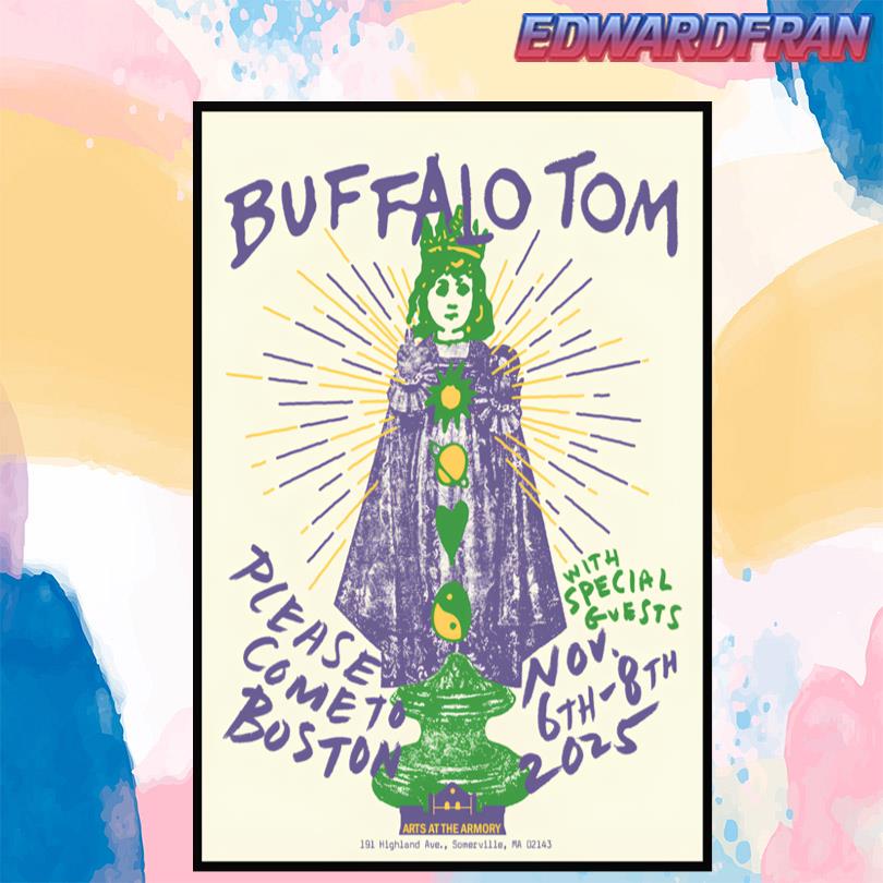 Buffalo Tom November 6 8 2025 Somerville MA Poster