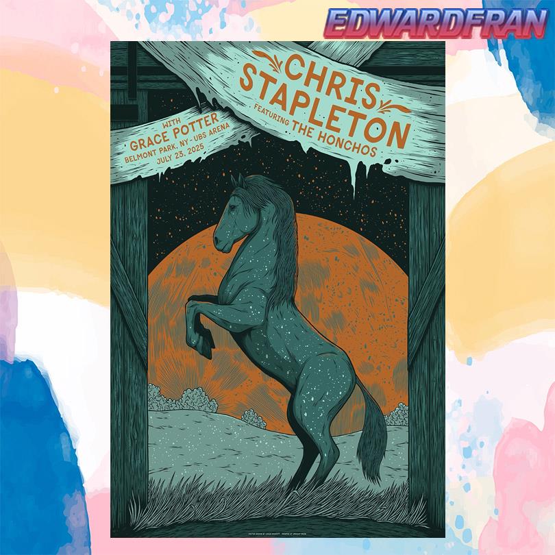 Chris Stapleton Concert Event Belmont Park New York July 23 2025 Poster