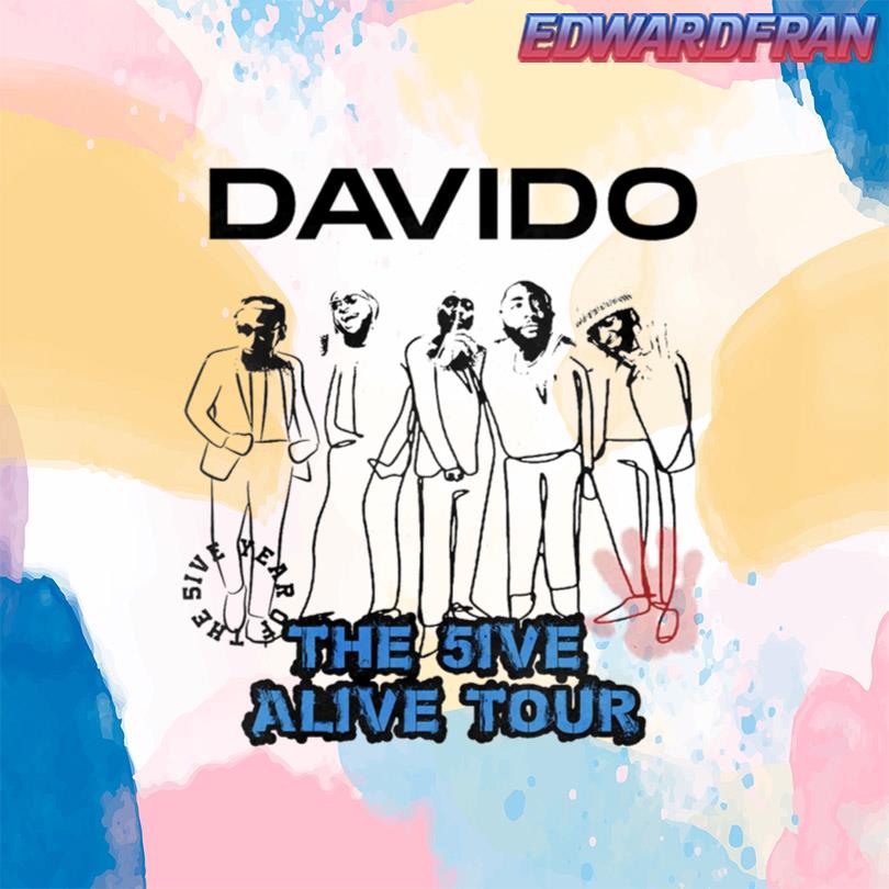 Davido The 5ive Alive Tour Tee