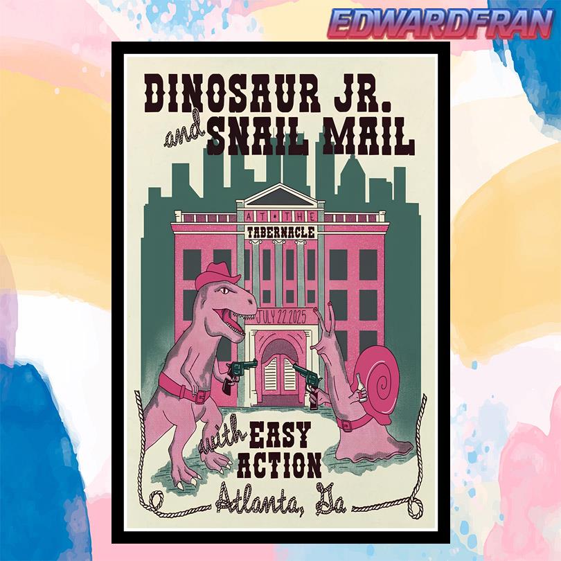 Dinosaur JR. And Snail Mail July 22 2025 Atlanta Poster