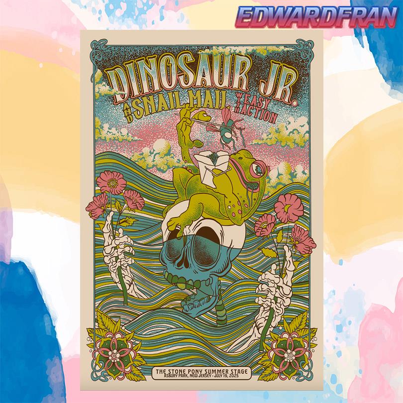 Dinosaur JR. Concert Event Stone Pony Summer Stage July 2025 Poster
