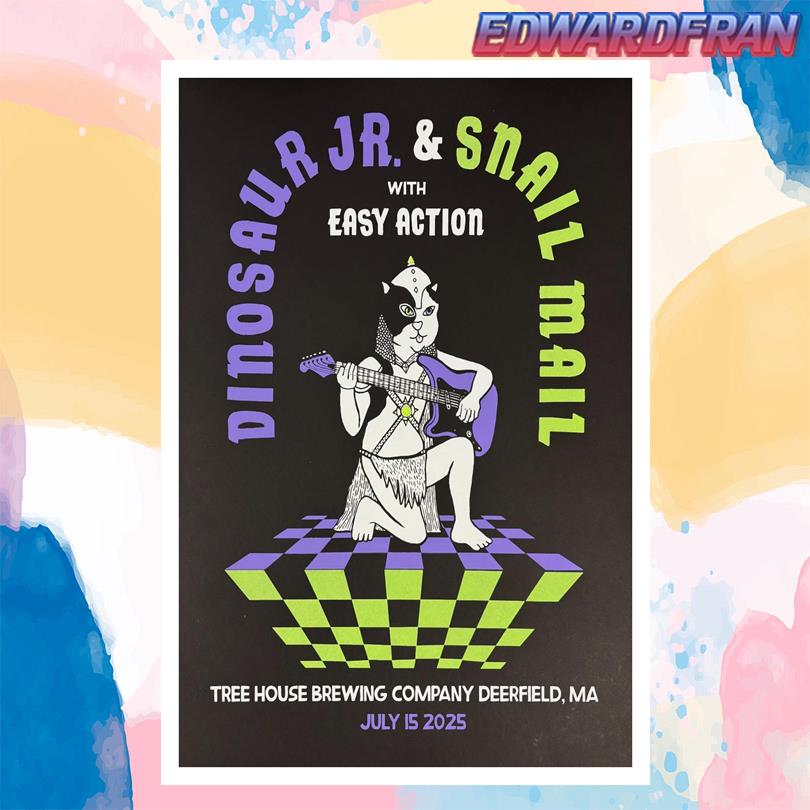 Dinosaur Jr July 15 2025 Tree House Brewing Company Deerfield, MA Poster