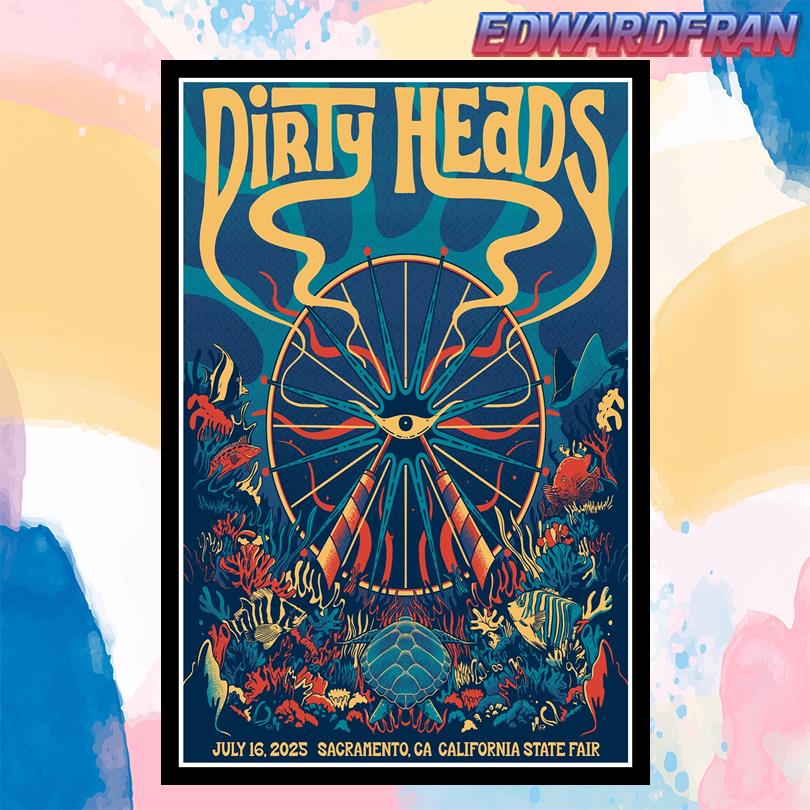 Dirty Heads Poster – July 2025 Sacramento CA Show