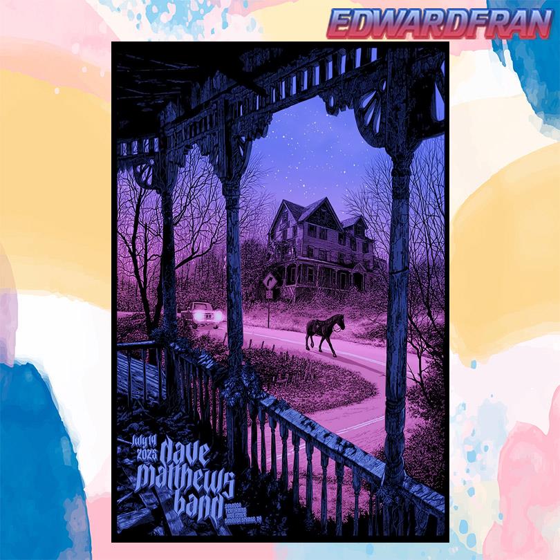 DMB Concert Event Saratoga Performing Arts Center July 2025 Poster