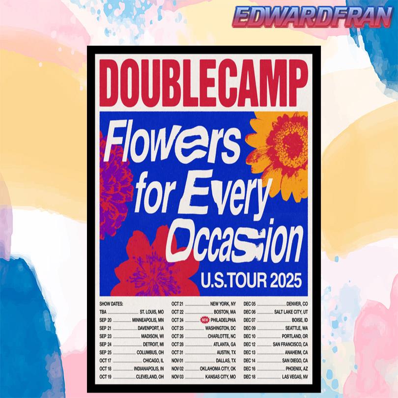 Double Camp Flowers For Every Occasion US Tour 2025 Poster