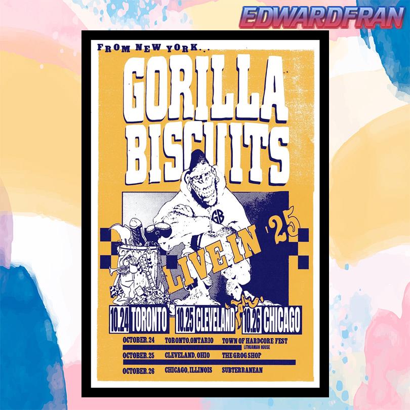 Gorilla Biscuits October 2025 Show Poster