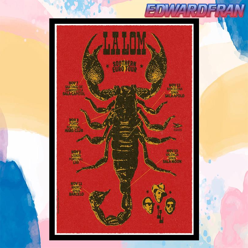 La Lom Southern Euro Tour 2025 Poster