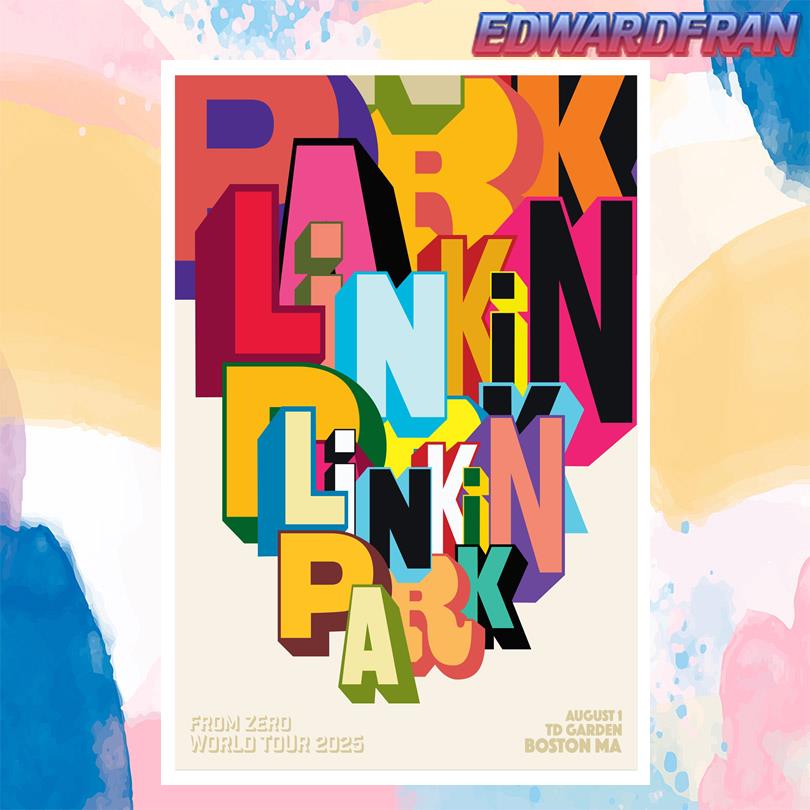 Linkin Park Aug 1 2025 TD Garden, Boston, MA Poster