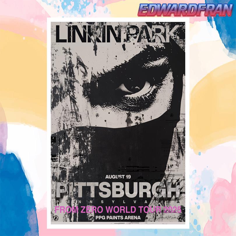 Linkin Park Aug 19 2025 PPG Paints Arena in Pittsburgh, PA Poster