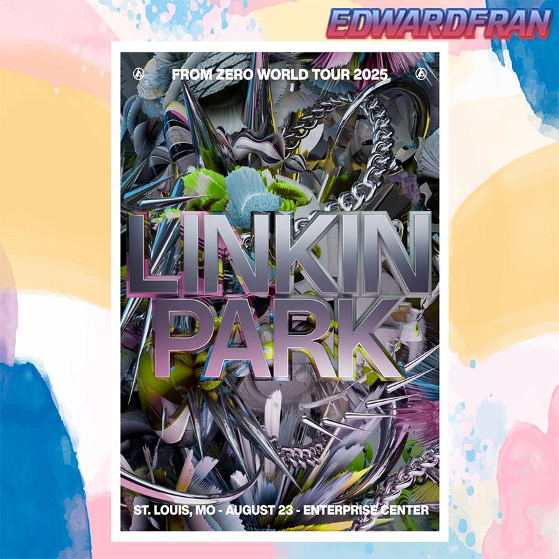 Linkin Park Aug 23 2025 Enterprise Center St. Louis, MO Poster