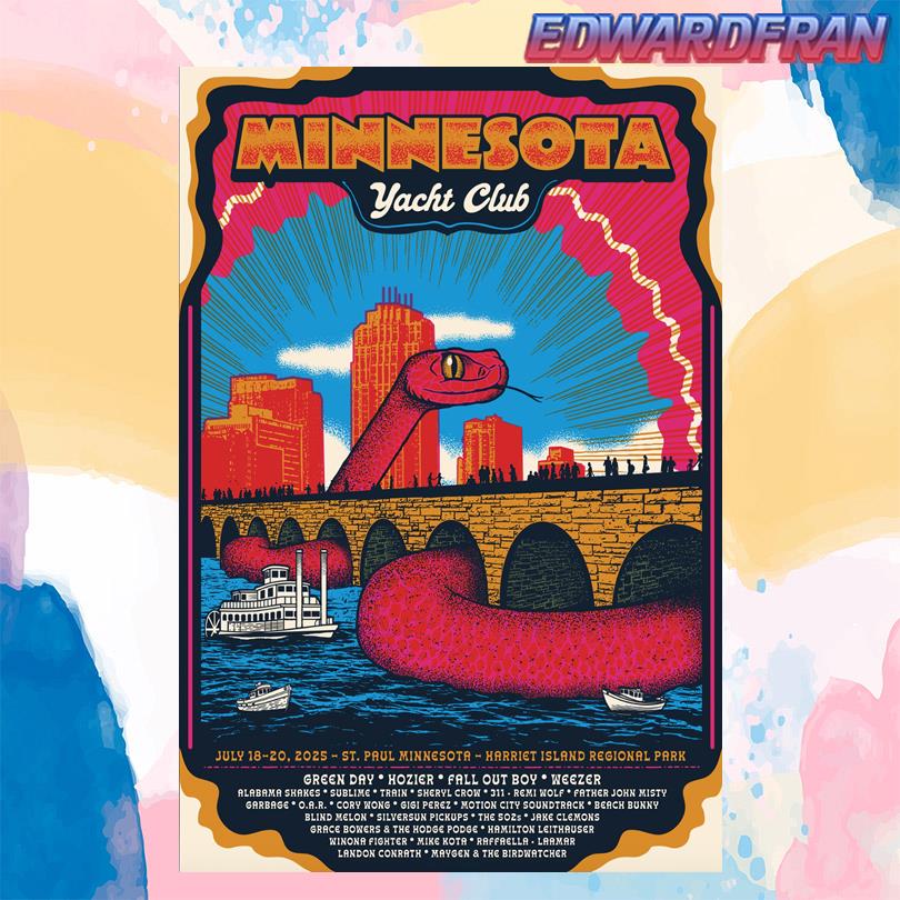 Minnesota Yacht Club Show at Harriet Island Park July 2025 Poster