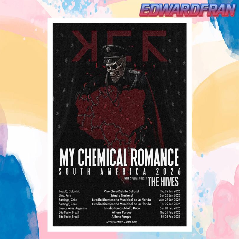 My Chemical Romance in South America 2026 Event Poster