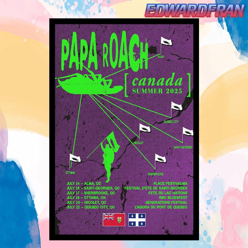 Papa Roach Summer 2025 Poster