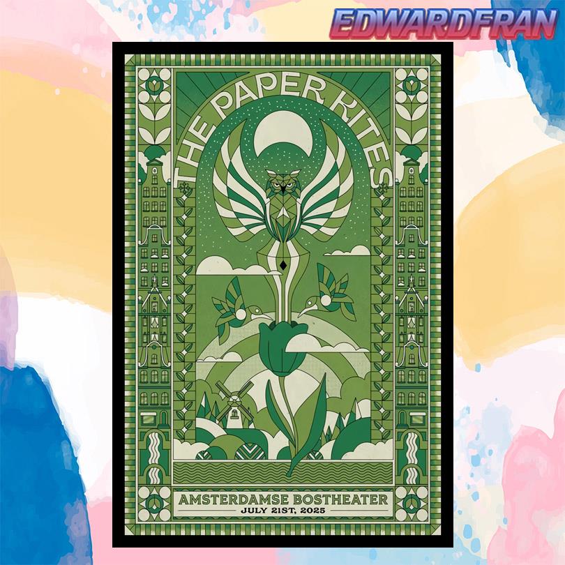Poster The Paper Kites Tour Amsterdam, Netherlands 21 Jul 2025