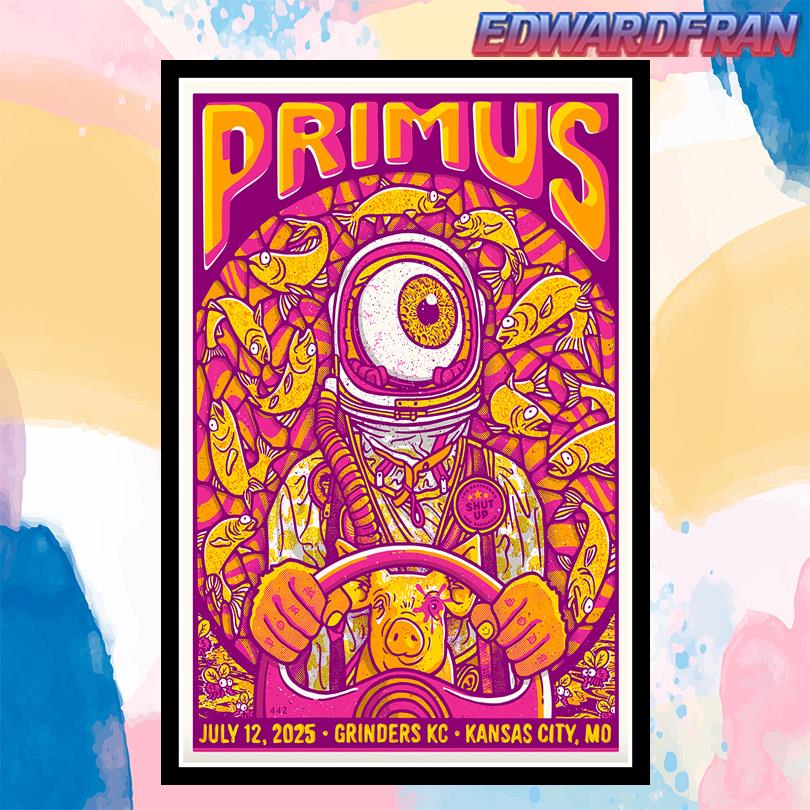 Primus Kansas City MO Poster – July 12 2025 Concert