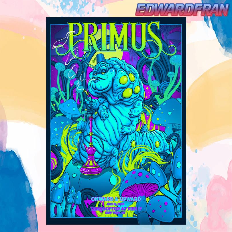 Primus Show in New York NY Pier 17 July 21 2025 Poster