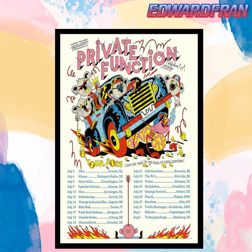 Private Function Euro Tour 2025 Poster