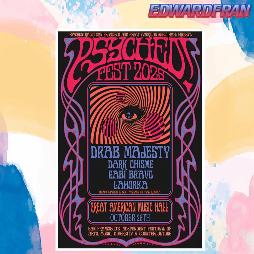 Psyched Fest San Francisco Oct 26 2025 Poster
