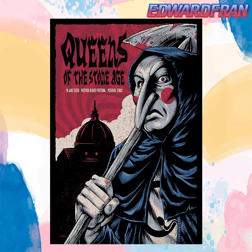 Queens of the Stone Age Poster – July 15 2025 Piazza Duomo Concert