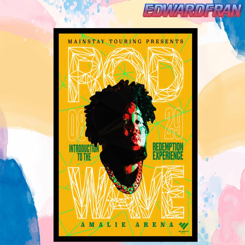 Rod Wave Amalie Arena Tampa FL August 29 2025 Poster