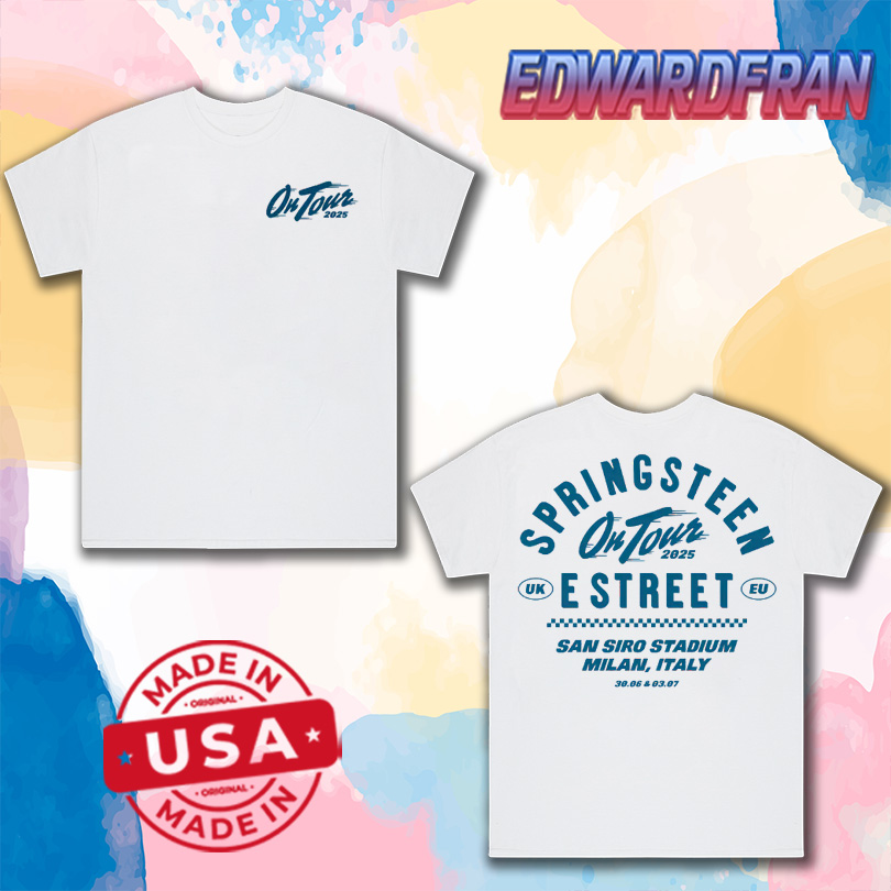 Shirts Bruce Springsteen & E Street Band June 30th 2025 Milan Tour