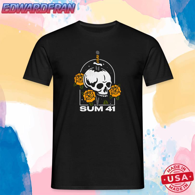 Skull And Roses T Shirt Sum 41 Apparel