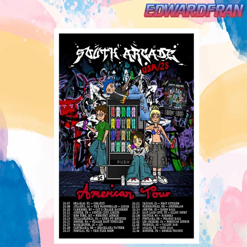 South Arcade Tour USA 2025 Poster