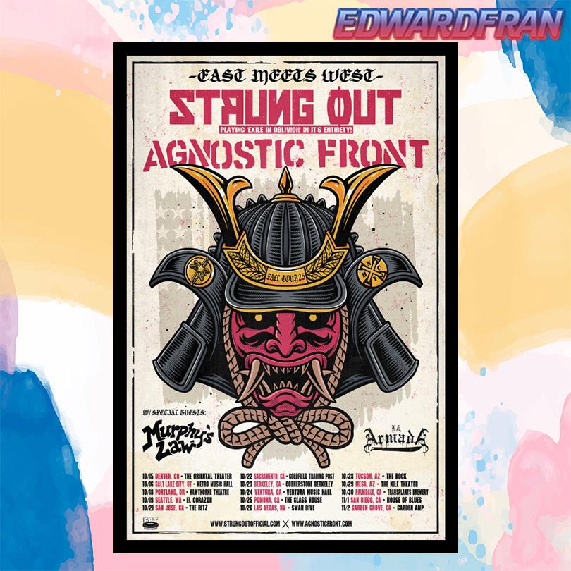 Strung Out Tour 2025 Poster