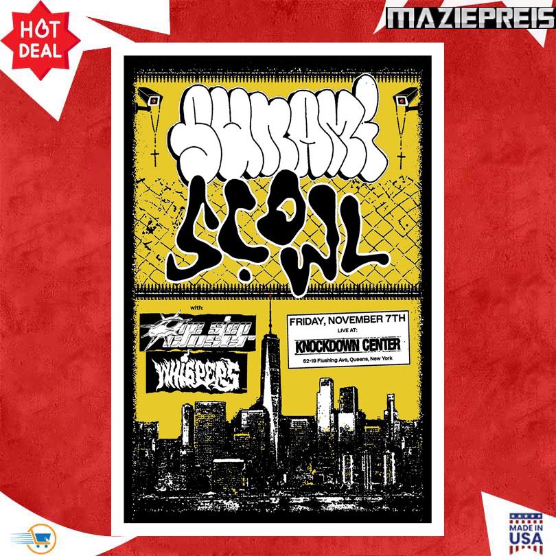 Sunami x Scowl Poster – Live in NYC Knockdown Center Nov 7 2025