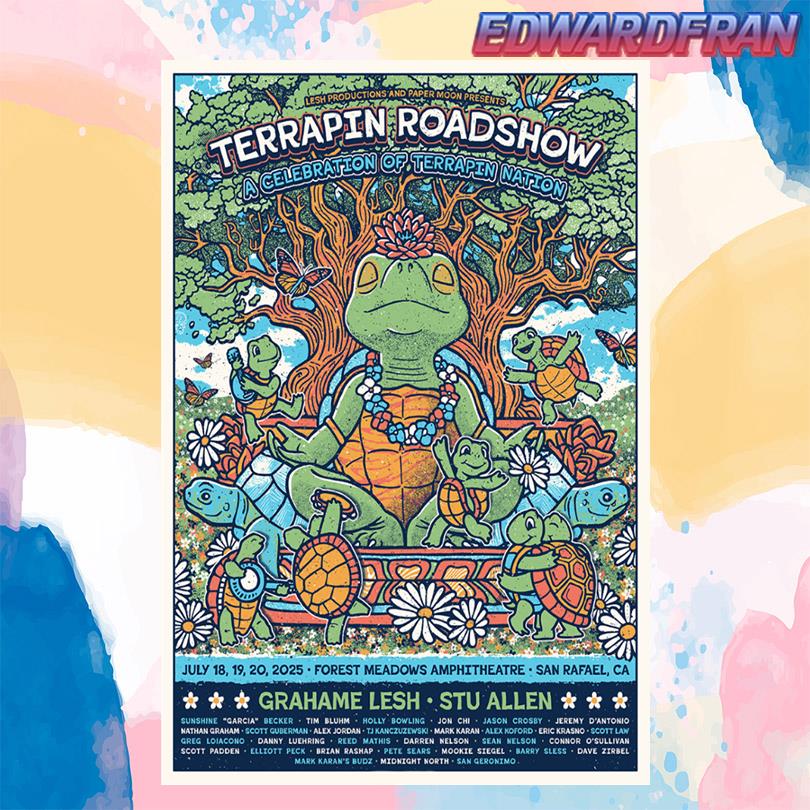 Terrapin Crossroads July 18-20 2025 San Rafael CA Poster