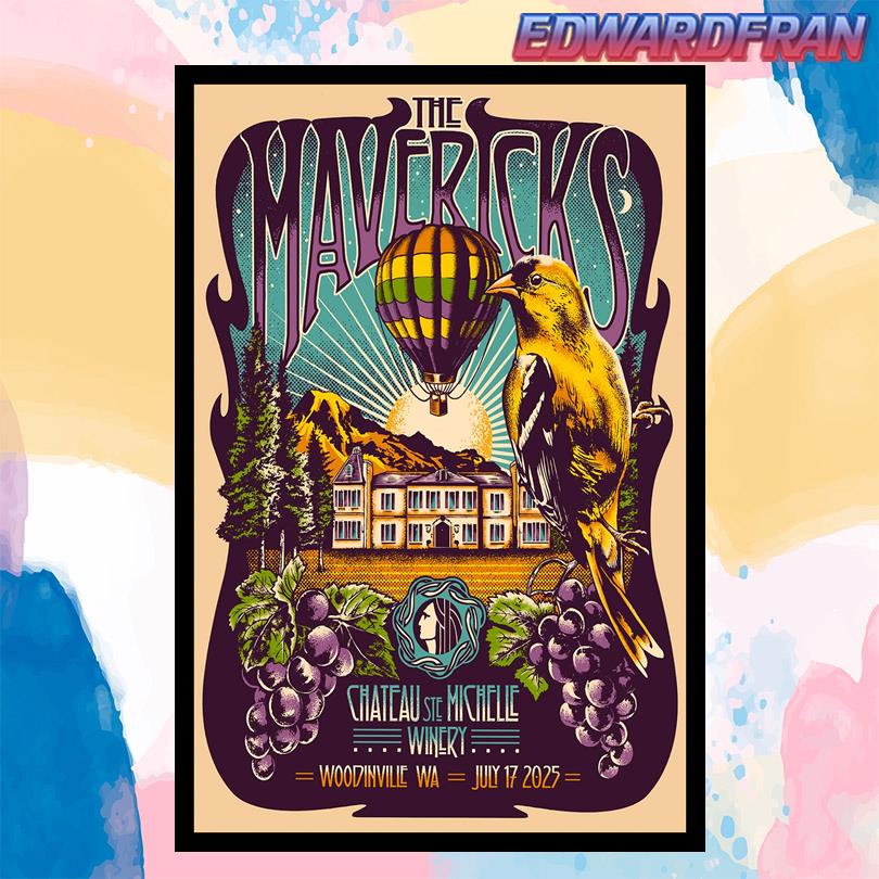 The Mavericks July 17 2025 Chateau Ste. Michelle Winery Poster