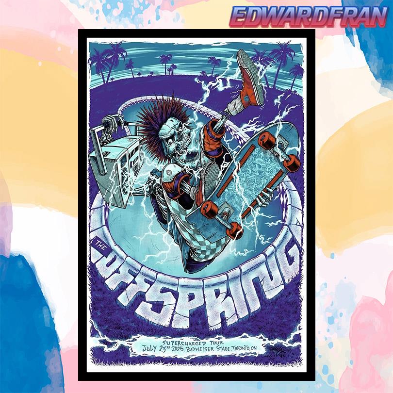 The Offspring Event Budweiser Stage Toronto ON July 23 2025 Poster