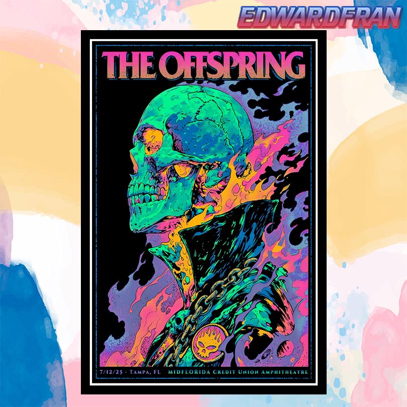 The Offspring Tour Poster – July 12 2025 Florida State Fairgrounds