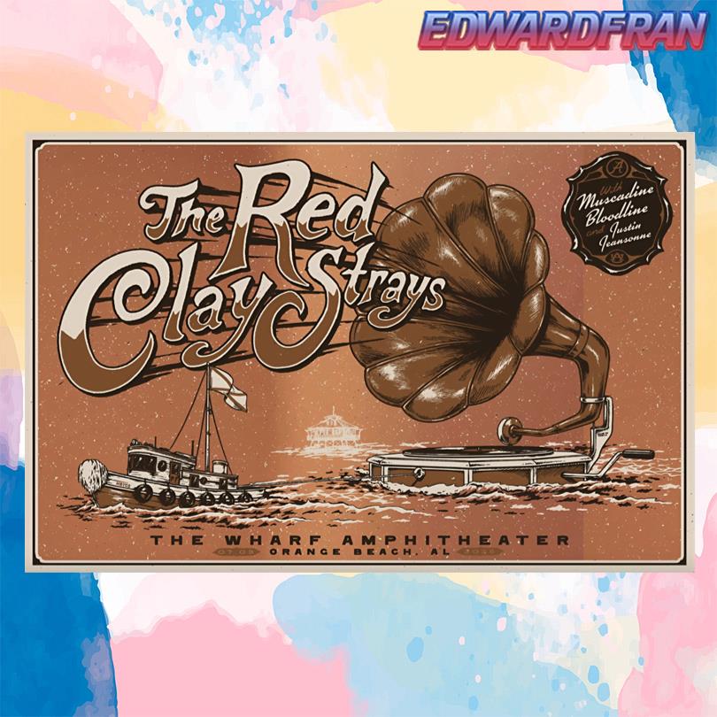The Red Clay Strays Orange Beach July 3rd 2025 Poster