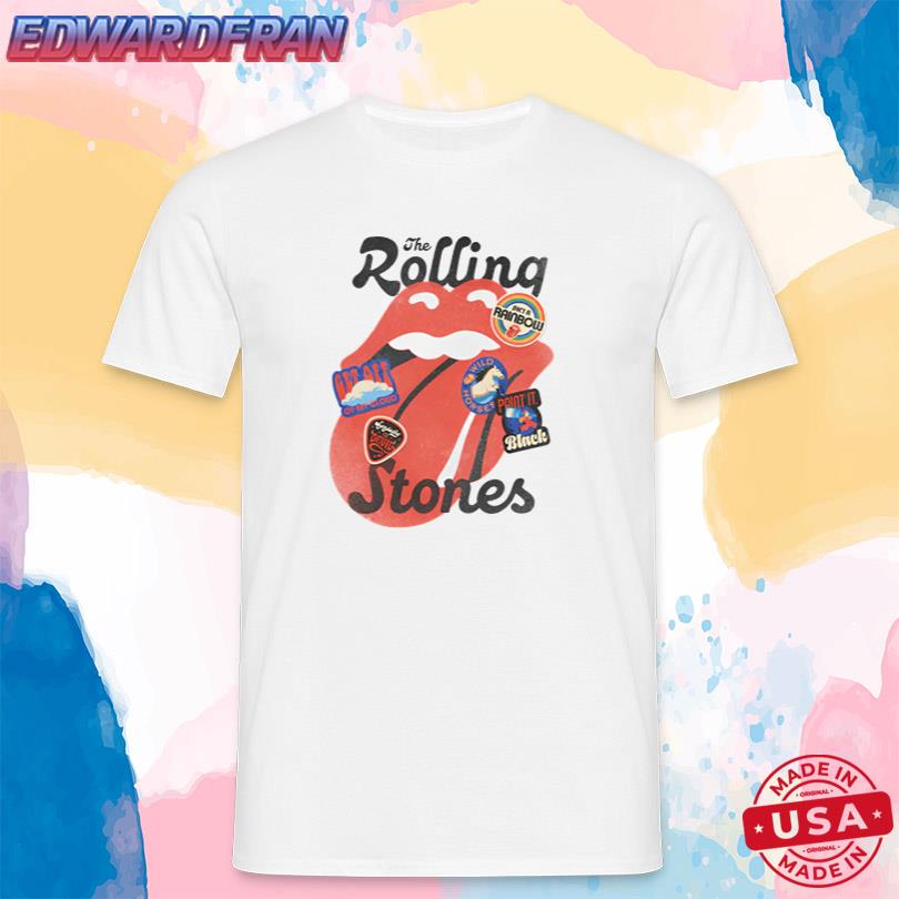 The Rolling Stones Stickered Tongue Tee