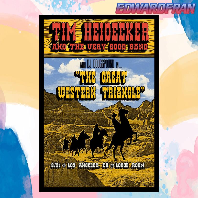 Tim Heidecker Event Poster Lodge Room Los Angeles California August 21 2025