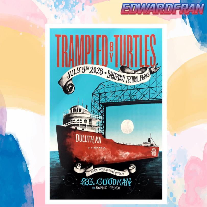 Trampled By Turtles Bayfront Festival Park Duluth MN Jul 5 2025 Poster