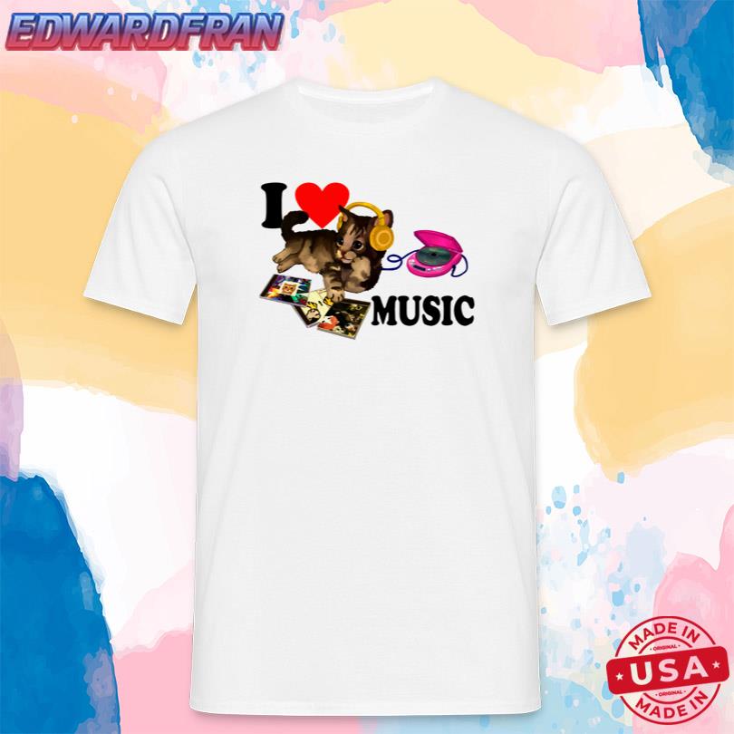 Uma Penca Camiseta I Love Music Cat 2 Shirt