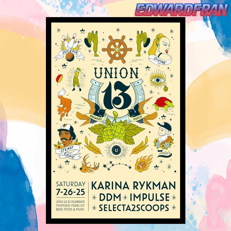 Union Craft Brewing Celebrate 13 Years 2025 Poster