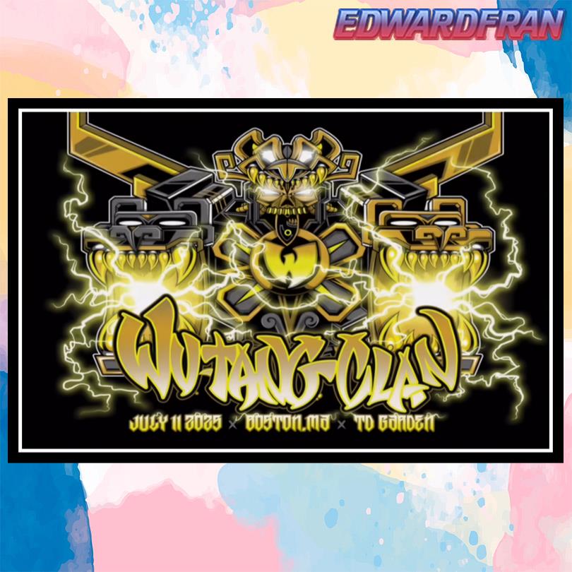 Wu Tang Clan 2025 Poster – Boston MA Live Show