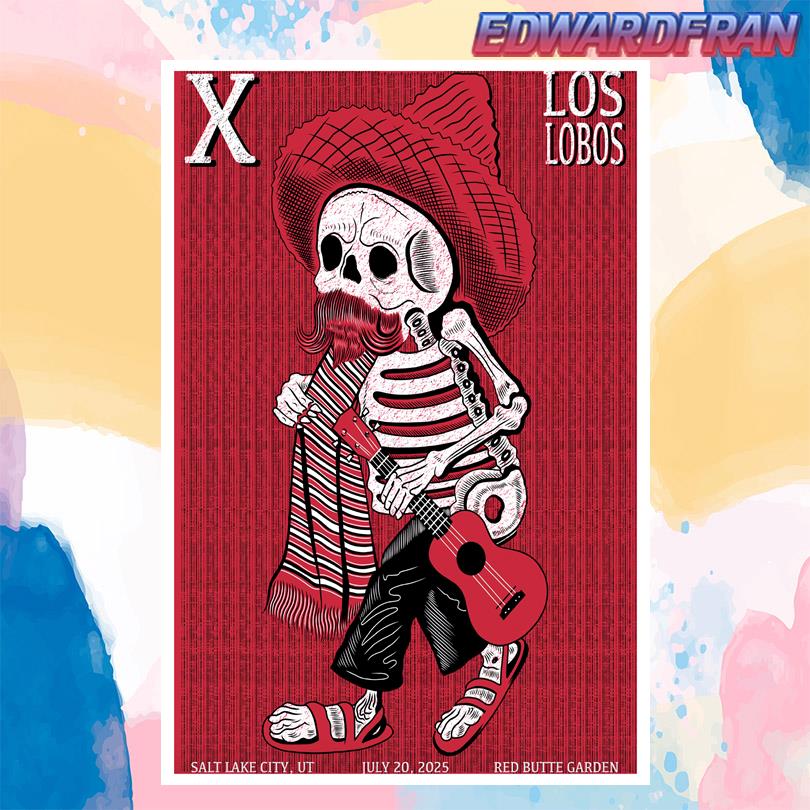 X The Band Live Tour Red Butte Garden Salt Lake City UT July 20 2025 Poster