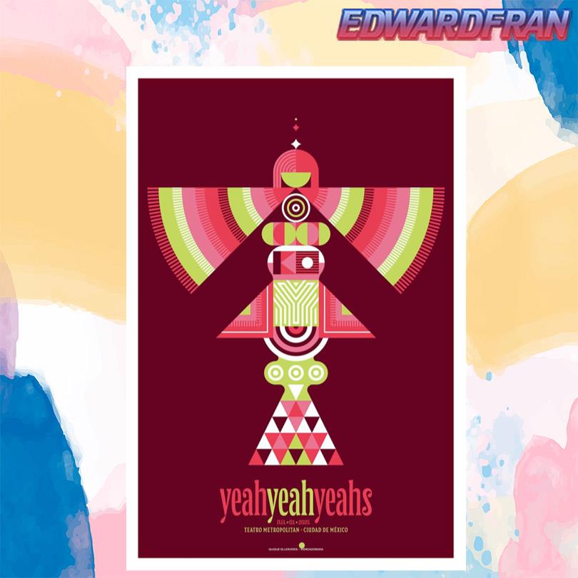 Yeah Yeah Yeahs Ciudad De Mexico Jul 1st 2025 Poster
